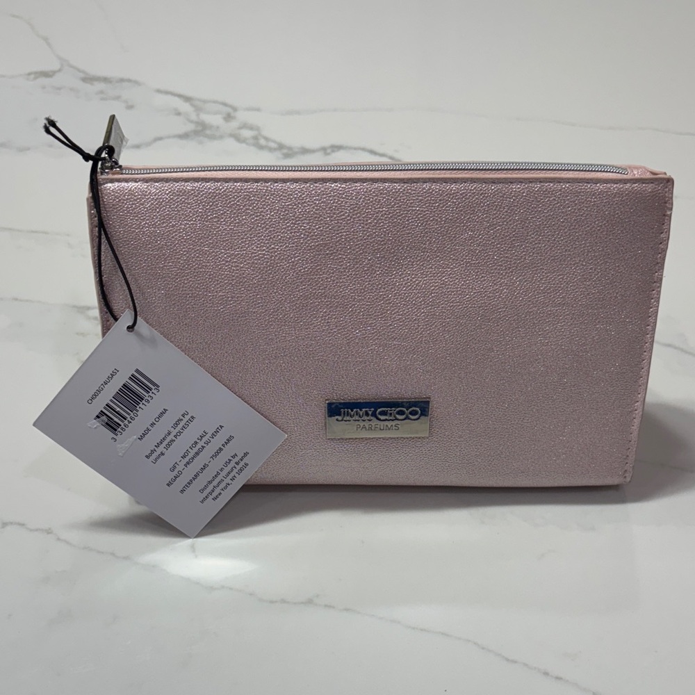 Jimmy Choo Shimmering Pink Cosmetic Case
